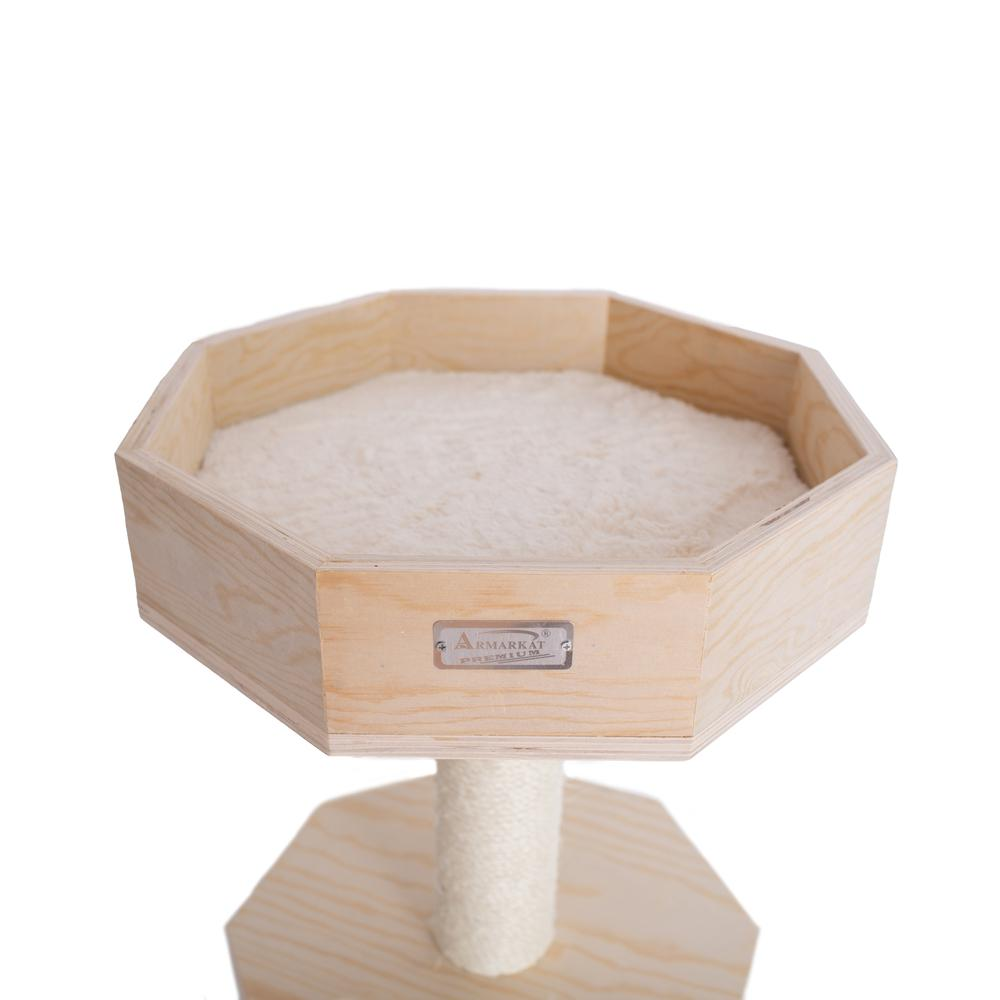 Real Wood Cat Tree with Perch and Condo