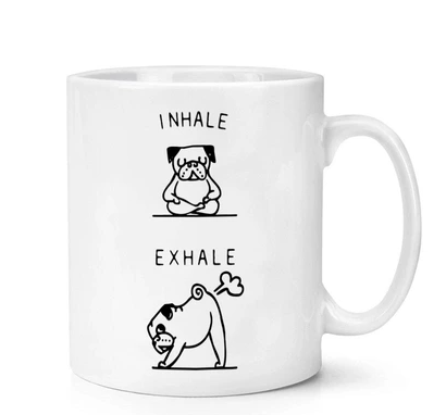 Funny Yoga Dog Mug