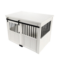 Load image into Gallery viewer, Dog Crate with Sliding Barn Door

