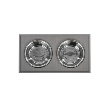 Load image into Gallery viewer, Double Bowl Dog Feeder with Storage Drawer
