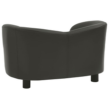 Load image into Gallery viewer, vidaXL Dog Sofa Dark Gray 26.4&quot;x16.1&quot;x15.4&quot; Faux Leather
