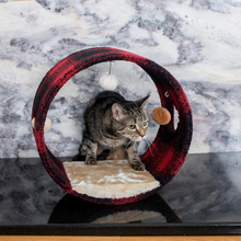 Load image into Gallery viewer, Armarkat B1601 Real Wood Cat Hideaway Tunnel, Scotch Plaid
