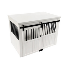 Load image into Gallery viewer, Dog Crate with Sliding Barn Door
