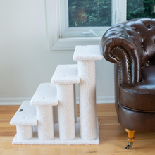Load image into Gallery viewer, 4-Step Real Wood Pet Ramp
