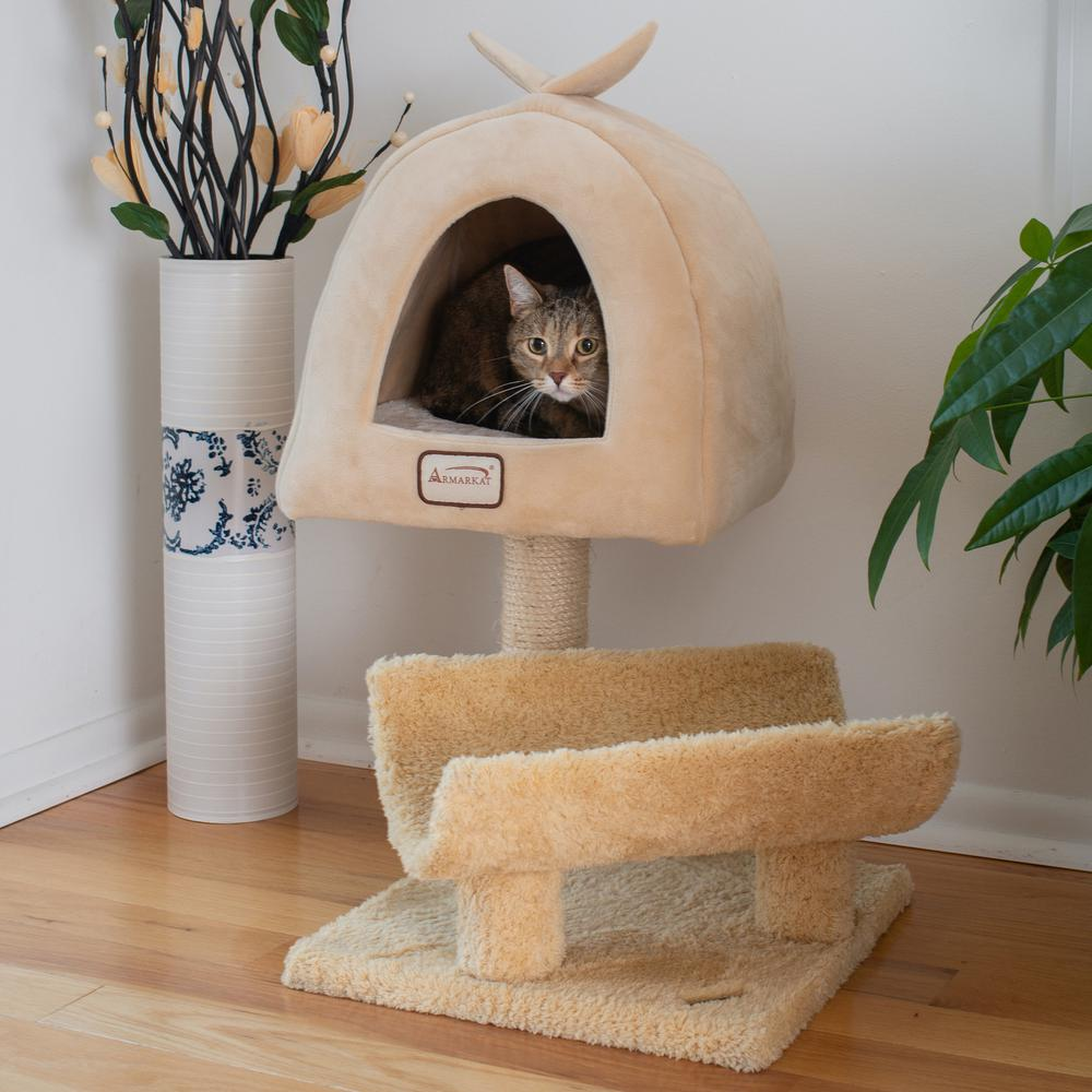 Cat Condo with Scratching Post