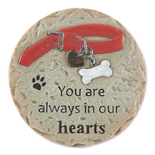 Load image into Gallery viewer, Pet Memorial Stepping Stone - Always In Our Hearts
